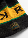 7G Ika Drop Stitch Knit Hat Black from Kapital at Couverture & The Garbstore
embroidery
