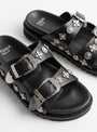 Classic Leather Buckle Sandals Black from TOGA PULLA at Couverture & The Garbstore
detail