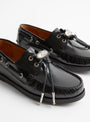 Leather Boat Shoe Black from TOGA PULLA at Couverture & The Garbstore
detail 