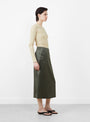 The Helia Skirt from Soeur comes in Dark Green at Couverture & The Garbstore
model side