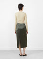 The Helia Skirt from Soeur comes in Dark Green at Couverture & The Garbstore
model back