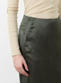 The Helia Skirt from Soeur comes in Dark Green at Couverture & The Garbstore
model pocket