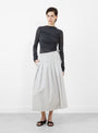The Amalia Skirt from Soeur comes in Light Grey at Couverture & The Garbstore
model front 