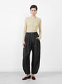 Vernon Silk Trousers Black from Soeur at Couverture & The Garbstore
model front 
