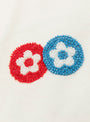 Two Flower Tee Black from VANDYTHEPINK at Couverture & The Garbstore detail