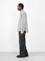 The Executive Shirt comes in Textured Bottle Grey Check from mfpen at Couverture & The Garbstore
model side