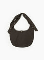 The Eyelet Shoulder Bag comes in Dark Linen Check from mfpen at Couverture & The Garbstore
front
