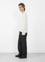 Formal Trousers Dark Grey Tropical Wool from mfpen at Couverture & The Garbstore
model side