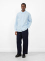 The Generous Shirt comes in Light Blue from mfpen at Couverture & The Garbstore
model front
