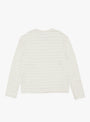 Long Sleeve Round Neck Sweater Off White Stripe from mfpen at Couverture & The Garbstore
back