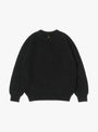 The Signature Crewneck from BATONER arrives in Black at Couverture & The Garbstore
front 