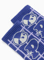 Tartan Classic Socks Blue from Pawa Speed Sports at Couverture & The Garbstore detail