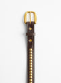 Clincher Belt Havana & Brass from Tory Leather at Couverture & The Garbstore
top