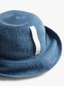 Paper Linen Braid Denim Hat Short comes in Blue Wash from Mature Ha t Couverture & The Garbstore
detail