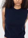 Sleeveless Inner Top Inkwell from Himalayan Cashmere at Couverture & The Garbstore
model front