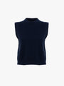 Sleeveless Inner Top Inkwell from Himalayan Cashmere at Couverture & The Garbstore
front 