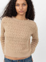 The Diamond Crew Jumper from Himalayan Cashmere at Couverture & The Garbstore
model 