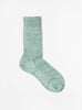 The Linen Socks from Maria La Rosa come in Forest Green at Couverture & The Garbstore
front 