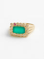 The Robin Ring from Pascale Monvoisin comes in green onyx at Couverture & The Garbstore
front 