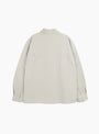 Japanese Crinkle Wray Shirt Stone from YMC at Couverture & The Garbstore
back 