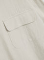 Japanese Crinkle Wray Shirt Stone from YMC at Couverture & The Garbstore
front 