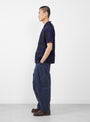 Twisted Seam Trouser Navy from YMC at Couverture & The Garbstore
model side