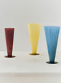 Conical Vase L Petrol Blue/Dark Blue