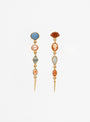 Four Charm With Victorian Drop Earrings Peach from Grainne Morton at Couverture & The Garbstore
front