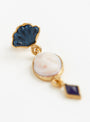 Three Charm Moving Drop Earrings Pink Pearl from Grainne Morton at Couverture & The Garbstore
detail