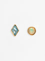 Mismatched Stud Earrings Opal from Grainne Morton at Couverture & The Garbstore
front 