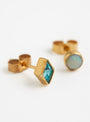 Mismatched Stud Earrings Opal from Grainne Morton at Couverture & The Garbstore
front 