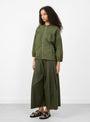 Farro Clara Jacket Olive Labo.Art at Couverture & The Garbstore
side