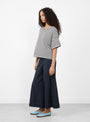 Maglia Frida Striped T-Shirt Acqua at Couverture & The Garbstore
model side