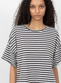 Maglia Frida Striped T-Shirt Acqua at Couverture & The Garbstore
model front detail 
