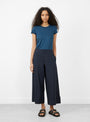 The Bino Kyoto Trousers in Atlantic from Labo.Art at Couverture & The Garbstore
model front 