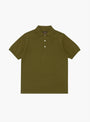 The Knit Polo 12G from Beams Plus in Green at Couverture & The Garbstore
front