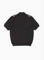 The Zip Knit Polo from Beams Plus in Charcoal at Couverture & The Garbstore
back