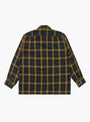 Open Collar Ombre Plaid Shirt Black Mustard from Beams Plus at Couverture & The Garbstore
back 