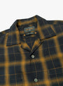 Open Collar Ombre Plaid Shirt Black Mustard from Beams Plus at Couverture & The Garbstore
collar 