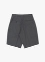 The 2 Pleats Shorts from Beams Plus come in Tropical Wool Charcoal at Couverture & The Garbstore back 