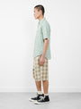 The Short Sleeve Checkered Ombre Shirt in Blue from Gramicci at Couverture & The Garbstore
side