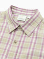 The Short Sleeve Checkered Ombre Shirt in Purple from Gramicci at Couverture & The Garbstore
collar 