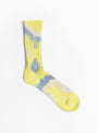 Chunky Ribbed Crew Socks Lime Blue from ROTOTO at Couverture & The Garbstore
front 