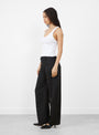 The Remi Tank Top in White by Sefr from Couverture and the Garbstore 
model side