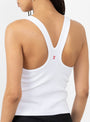 The Remi Tank Top in White by Sefr from Couverture and the Garbstore 
detail