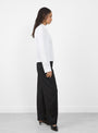 The Siobhan Shirt in White by Sefr from Couverture and the Garbstore 
model side