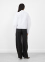 The Siobhan Shirt in White by Sefr from Couverture and the Garbstore 
model back