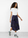 Draped Skirt Black and Blue Polka Dot from YMC at Couverture & The Garbstore
side