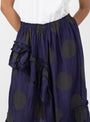 Draped Skirt Black and Blue Polka Dot from YMC at Couverture & The Garbstore
detail