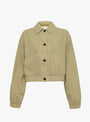 The Artisan Shirt Jacket comes in Kelp from Girls of Dust at Couverture & The Garbstore
front 